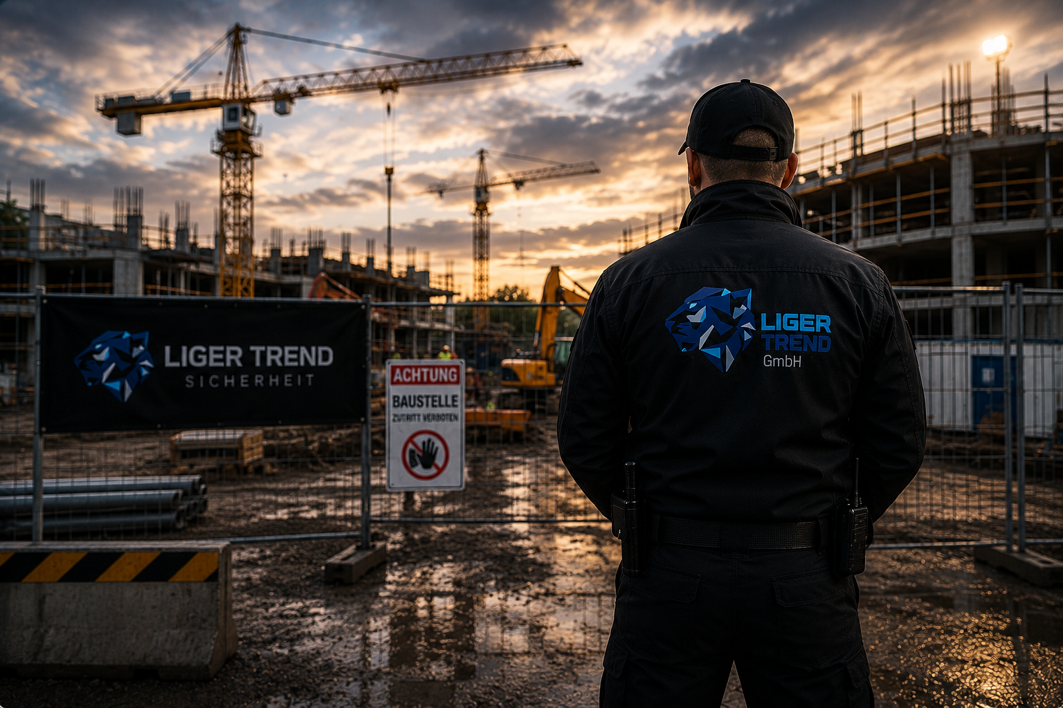 Baustellenbewachung von Liger Trend GmbH